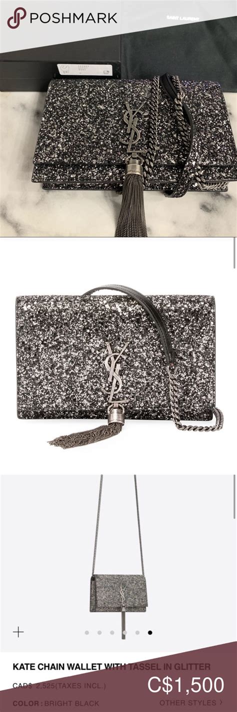 ysl glitter purse|ysl handbags 2021.